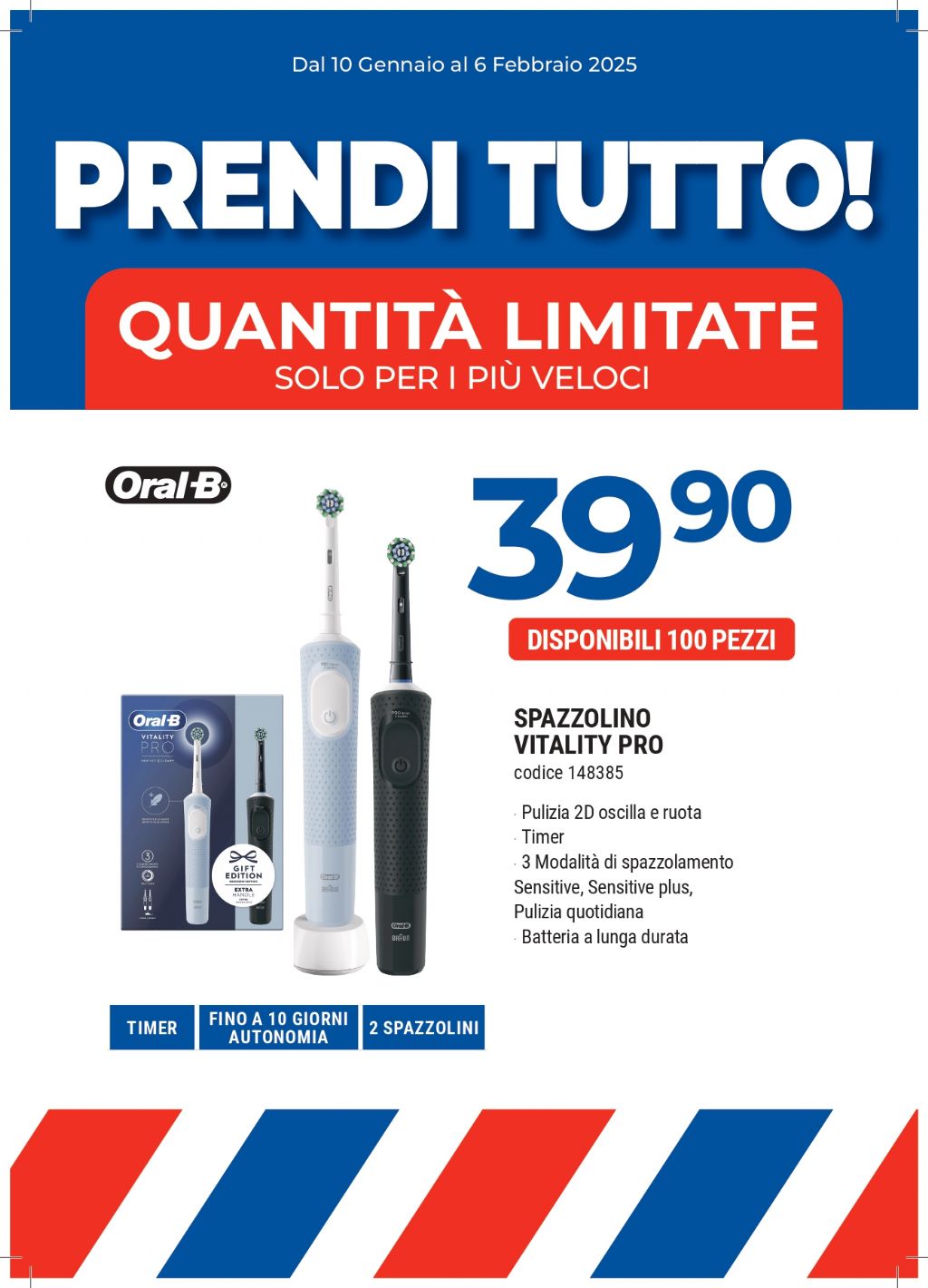 SPAZZOLINO ORAL B VITALITY PRO